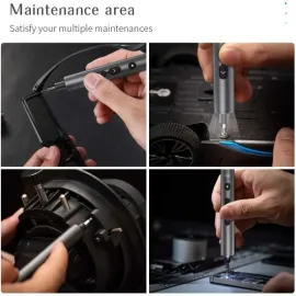Mini Power Automatic Screwdriver, 28 IN 1 Electric Cordless Precision Screwdriver Set with 24 Bits Rechargeable Portable