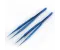 Blue 0.15 Titanium Precision Tweezers for IC Work – Straight / Bent
